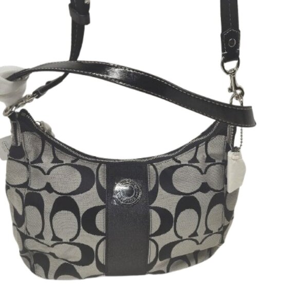 Coach Black and Cream Shoulder Bag - Picture 5 of 12